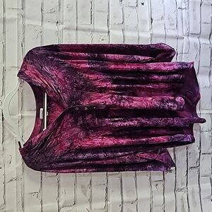 Muted purple and pink top